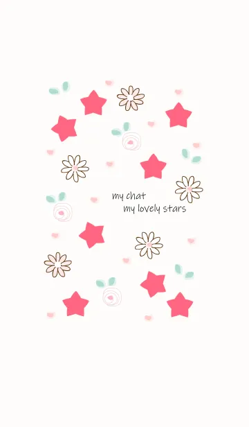 [LINE着せ替え] My chat my lovely stars (Pink ver.) 8の画像1