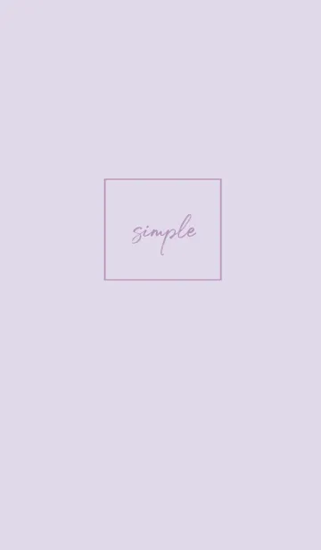 [LINE着せ替え] simple cursive -dusty purple-の画像1