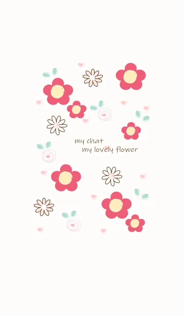 [LINE着せ替え] My chat my lovely flower 53の画像1