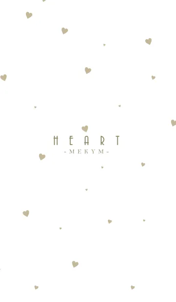 [LINE着せ替え] HEART Beige -MEKYM- 31の画像1