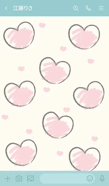 [LINE着せ替え] Sweet mini heart new version 70の画像3