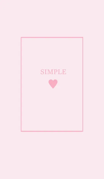 大人のシンプルハート =sugar pink=の着せ替えメイン画像