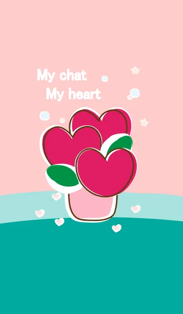 [LINE着せ替え] My chat my heart flower 61の画像1