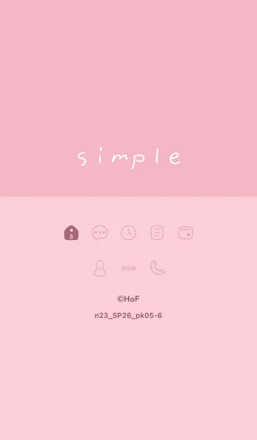 [LINE着せ替え] n23.26_ピンク5-6の画像1