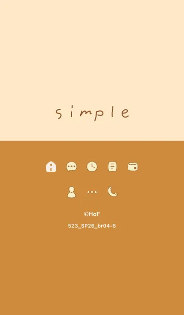 [LINE着せ替え] 523.26_ブラウン4-6の画像1