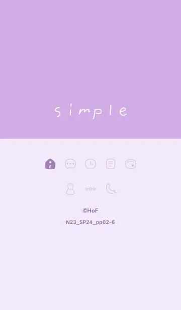 [LINE着せ替え] N23.24_パープル2-6の画像1