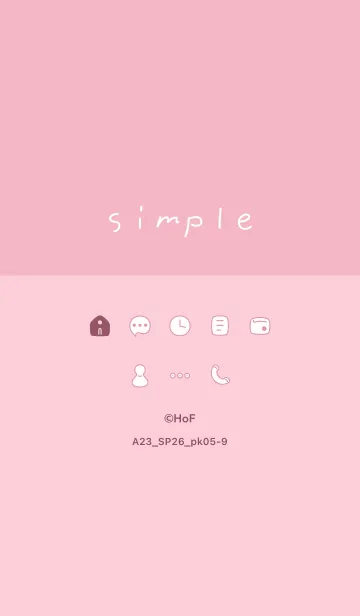 [LINE着せ替え] A23.26_ピンク5-9の画像1