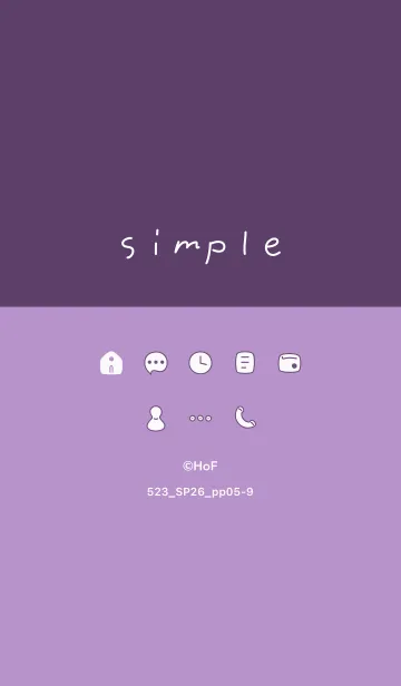 [LINE着せ替え] 523.26_パープル5-9の画像1