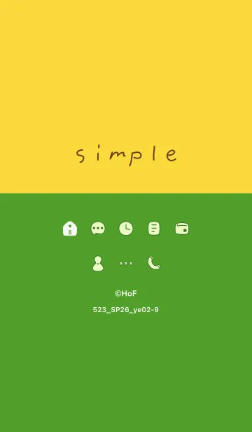 [LINE着せ替え] 523.26_イエロー2-9の画像1