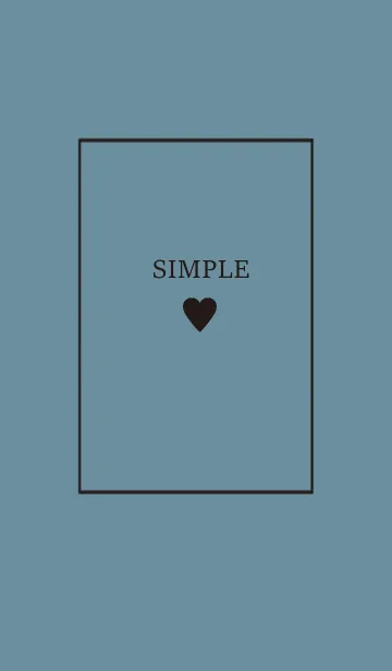 大人のシンプルハート =blue black=の着せ替えメイン画像