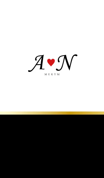 Love Initial A&N イニシャル 3のLINE着せ替え