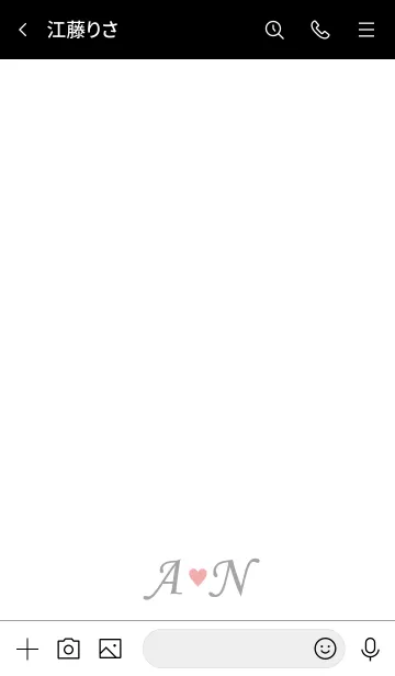 [LINE着せ替え] Love Initial A&N イニシャル 3の画像3