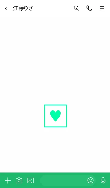 [LINE着せ替え] ボックス ハート 02の画像3