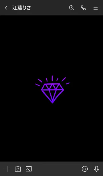 [LINE着せ替え] ザ ダイアモンド グラデーション 46の画像3