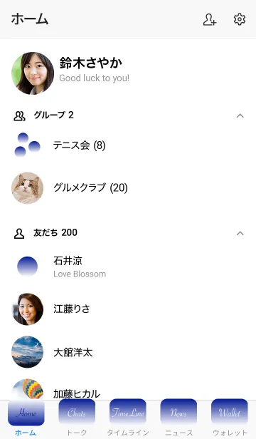 [LINE着せ替え] The グラデーション No.1-W18の画像2