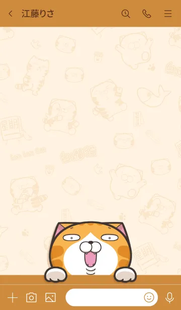 [LINE着せ替え] ランラン猫 3 (日本語)の画像3