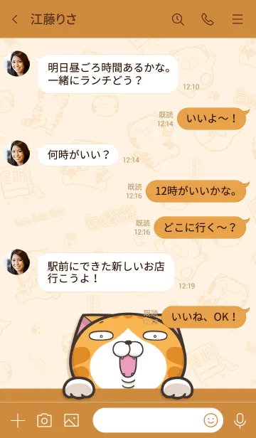 [LINE着せ替え] ランラン猫 3 (日本語)の画像4