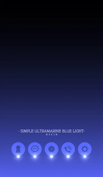 [LINE着せ替え] - SIMPLE ULTRAMARINE BLUE LIGHT -の画像1