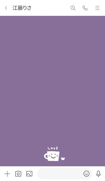 [LINE着せ替え] くすみ紫★着せ替えの画像3