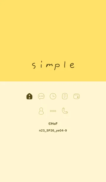 [LINE着せ替え] n23.26_イエロー4-9の画像1