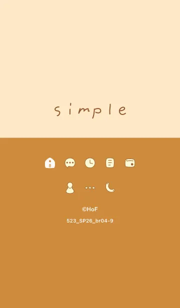 [LINE着せ替え] 523.26_ブラウン4-9の画像1
