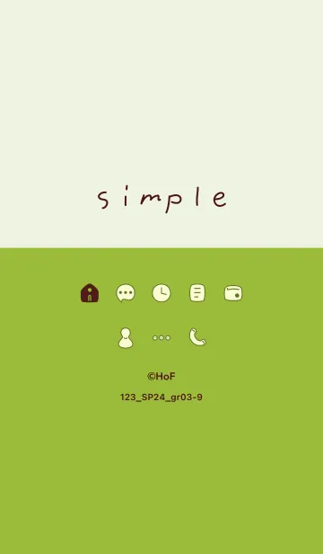 [LINE着せ替え] 123.24_グリーン3-9の画像1