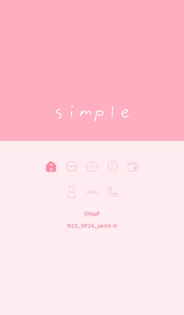 [LINE着せ替え] N23.24_ピンク4-9の画像1