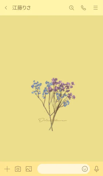 [LINE着せ替え] 黄色 : Dried Flowerの画像3