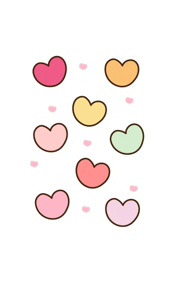 [LINE着せ替え] Heart Heart Heart 6 :)の画像1