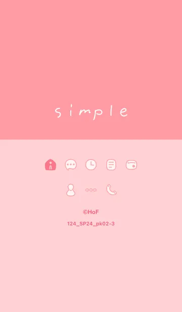 [LINE着せ替え] 124.24_ピンク2-3の画像1