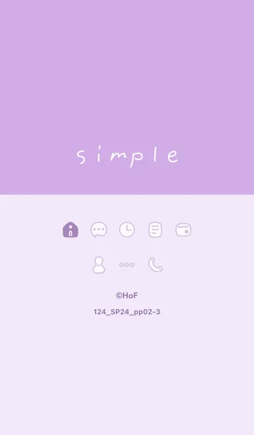 [LINE着せ替え] 124.24_パープル2-3の画像1