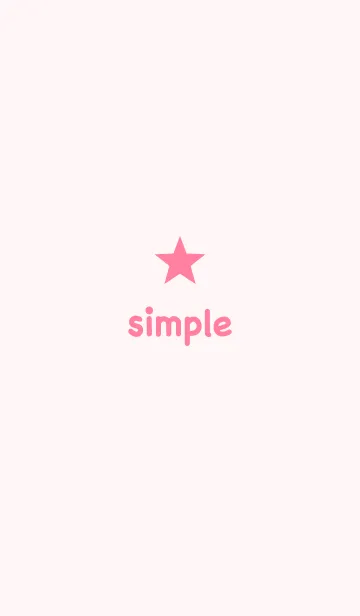 シンプルお星さま2＊ピンク3のLINE着せ替え