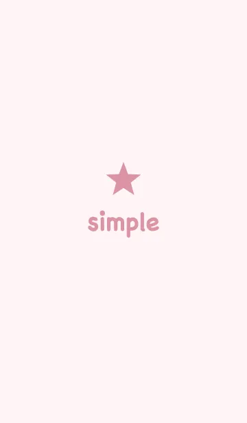 シンプルお星さま2＊ピンク5の着せ替えメイン画像