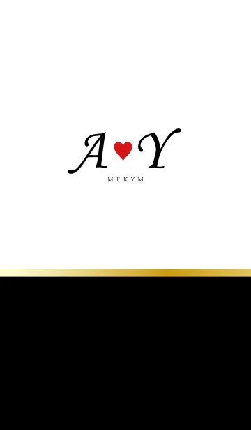 [LINE着せ替え] Love Initial A&Y イニシャル 3の画像1