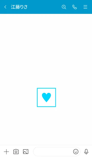 [LINE着せ替え] ボックス ハート 03の画像3