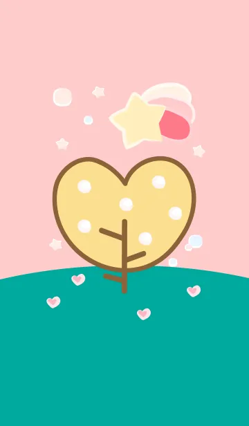 [LINE着せ替え] Lovely heart tree colorful version 8の画像1