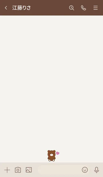 [LINE着せ替え] BEAR SIMPLE HEART 27の画像3