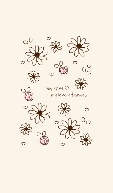 [LINE着せ替え] Little flowers (Drawing ver) 5の画像1