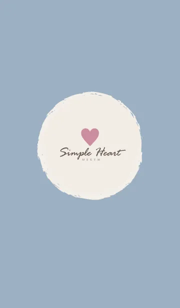 Simple Heart Blue. MEKYM 22の着せ替えメイン画像