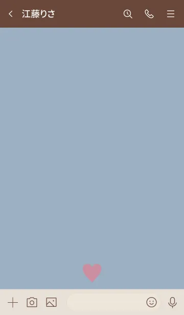 [LINE着せ替え] Simple Heart Blue. MEKYM 22の画像3