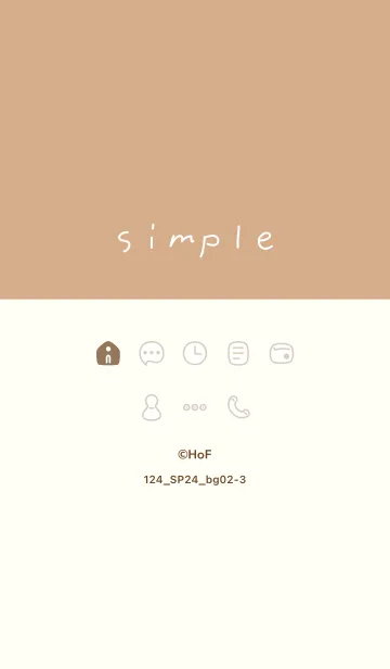 [LINE着せ替え] 124.24_ベージュ2-3の画像1