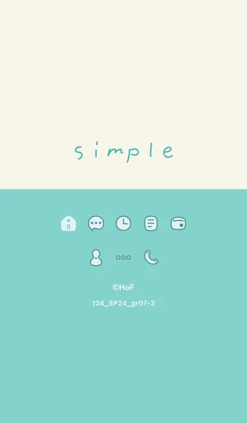 [LINE着せ替え] 124.24_グリーン7-3の画像1