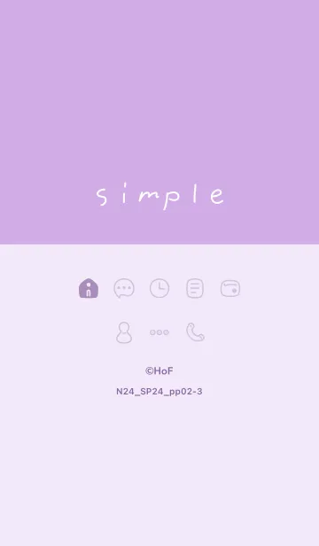 [LINE着せ替え] N24.24_パープル2-3の画像1