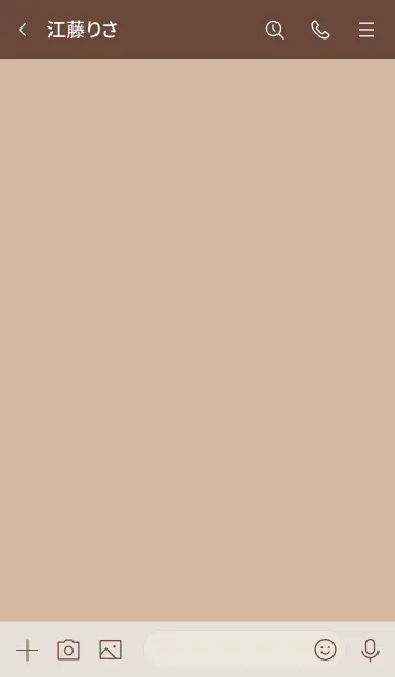 [LINE着せ替え] 大人のシンプルハート =coffee brown=の画像3