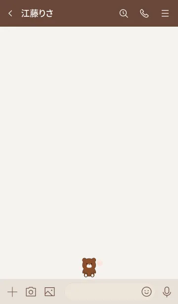 [LINE着せ替え] BEAR SIMPLE HEART 29の画像3