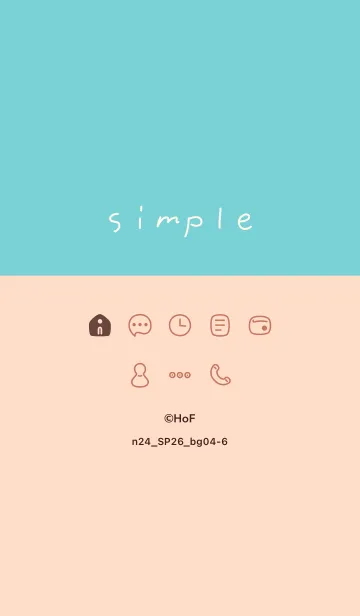[LINE着せ替え] n24.26_ベージュ4-6の画像1