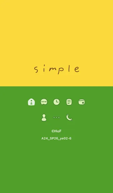 [LINE着せ替え] A24.26_イエロー2-6の画像1