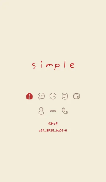 [LINE着せ替え] a24.25_ベージュ3-6の画像1