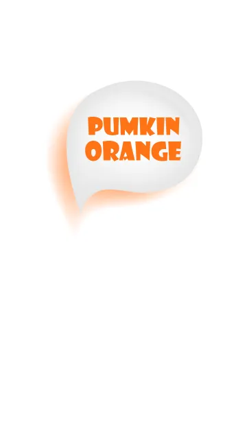 [LINE着せ替え] Pumpkin Orange & White Theme (JP)の画像1