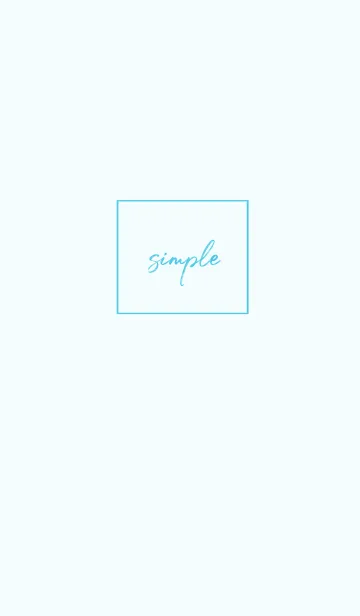 [LINE着せ替え] simple cursive -skyblue-の画像1